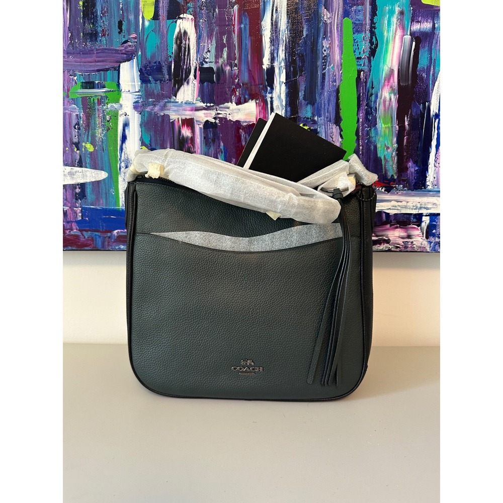NWT Coach Chaise Crossbody Bag In Colorblock Green - Picture 4 of 12